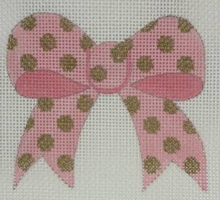 Little Bits Pink Polka Dot Bow by Patricia Sone (thumbnail)