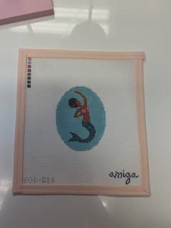 Mini Mermaid - Lucía by Dogwood Needlepoint (thumbnail)