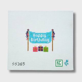 Happy Birthday Sign Canvas by Stitch Style Needlepoint (thumbnail)