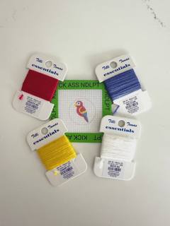 Mini Parrot Canvas (KITTED) by Meg Francez (thumbnail)