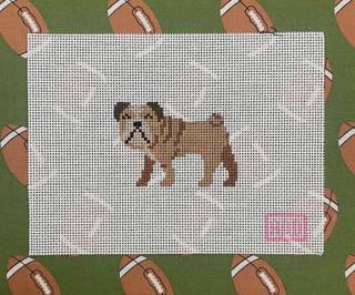 Mini Bulldog Canvas by Anna Dugas (thumbnail)