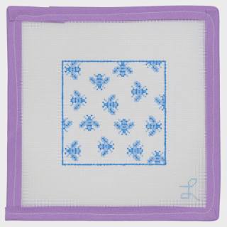 Blue Bees Coaster by Lycette Designs (thumbnail)