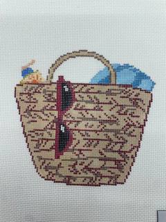 Straw Beach Bag by Arden Gray Co. (thumbnail)