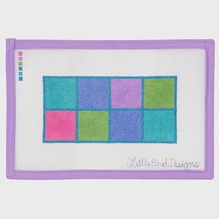 Squares in Blue Lines by Little Bird Designs (thumbnail)