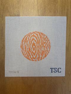The Sheffield Collection · Faux Bois Round-Orange by The Gingham Stitchery (thumbnail)