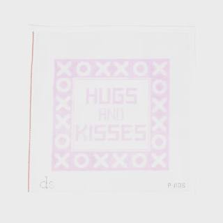 Hugs and Kisses Pink by Doolittle Stitchery (thumbnail)