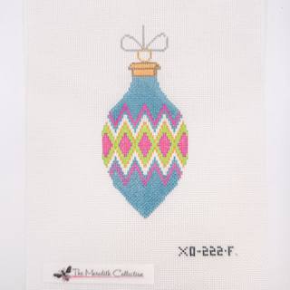 Vintage ornament teal/pink/lime by Meredith Collection (thumbnail)