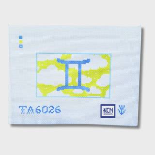 Gemini Eyeglasses Case Insert Needlepoint Canvas by KCN Designers (thumbnail)