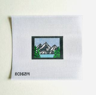 Mountains Luggage Tag Insert Canvas by KCN Designers (thumbnail)