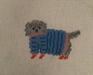 Doodle in jacket Canvas by Mopsey Designs (thumbnail)