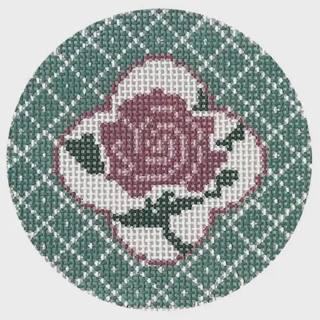 Vintage Rose on 13 by Blue Ridge Stitchery (thumbnail)