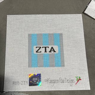 3" rugby square-Zeta Tau Alpha RU3-ZTA by Kangaroo Paw Designs (thumbnail)