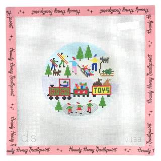 Christmas Toys Round by Doolittle Stitchery (thumbnail)