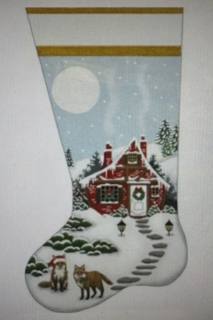 Red House Stocking by Mary Lake Thompson (via Melissa Shirley) (thumbnail)