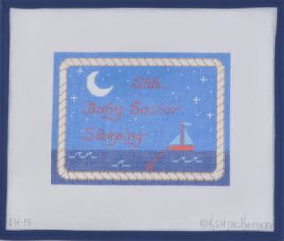 Baby Sailor Sleeping by Kate Dickerson Needlepoint Collections (thumbnail)