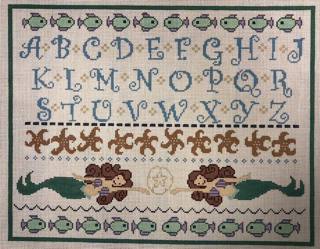 mermaid sampler by CBK Needlepoint (thumbnail)