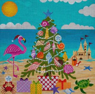 Christmas at the Beach by JP Needlepoint (thumbnail)