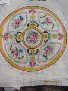 Small Rose Medallion Pillow by Jean Smith Designs (thumbnail)