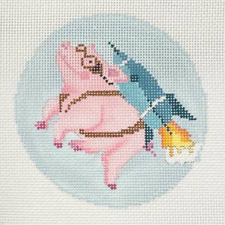 rocket pig by Stitch Style Needlepoint (thumbnail)