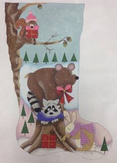 woodland animal stocking by Renaissance Designs (thumbnail)