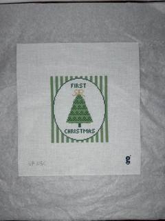 First Christmas Canvas by Goodpoint Needlepoint (thumbnail)
