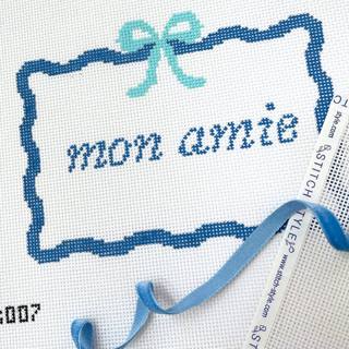 Mon Amie blue by Stitch Style Needlepoint (thumbnail)
