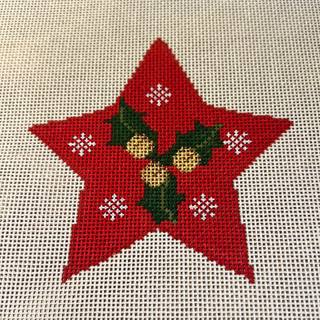 N13 Star with Holly & Bells by Blue Ridge Stitchery (thumbnail)
