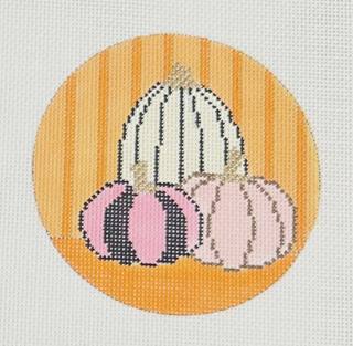 pumpkins on orange by Eye Candy Needleart (thumbnail)