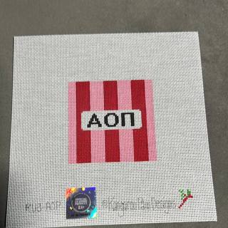 3" rugby square-Alpha Omicron Pi RU3-AOP by Kangaroo Paw Designs (thumbnail)
