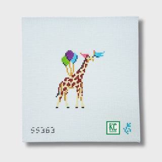 Circus GIraffe Canvas by Stitch Style Needlepoint (thumbnail)
