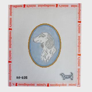 The Long Haired Dachshund Cameo by Atlantic Blue Canvas (thumbnail)