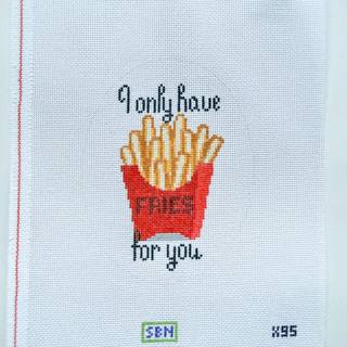 Fries For You by Susan Battle Needlepoint (thumbnail)