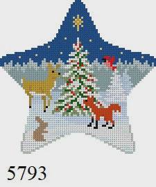 Star, Forest Tree and Animals by Liz Goodrick-Dillon (Tapestry Tent, via Susan Roberts) (thumbnail)