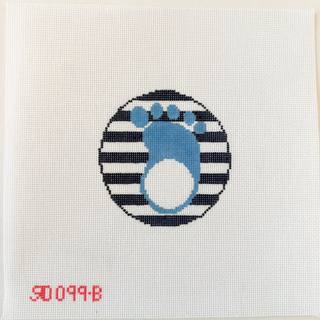 Blue Footprint Monogram by Rachel Donley (thumbnail)