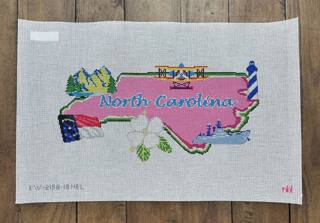 State of North Carolina - 18 mesh by Blue Waters Needlepoint (thumbnail)