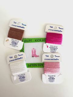 Mini Pink Cowboy Boot Canvas (KITTED) by Tilli Tomas (thumbnail)