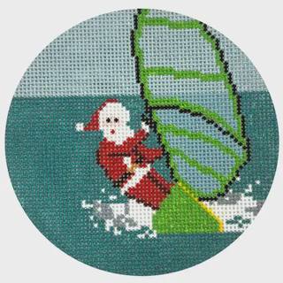 Sporty Santa - Windsurfing by Ann Kaye Studio (thumbnail)