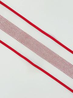 Red Chevron Strap by Anne Fisher Needlepoint (thumbnail)