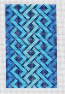 Hicks Series - Sunglasses in Blues by Jeni Sandberg Needlepoint (thumbnail)