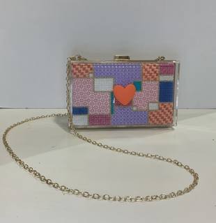 Sew Much Fun Pastel Square Acrylic Purse Insert by Sew Much Fun Needlepoint (thumbnail)
