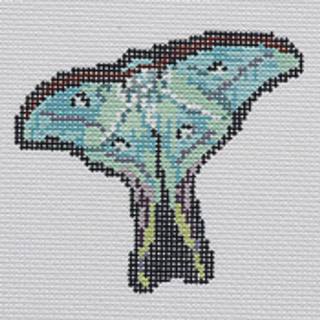 Barbara Russell Designs Indian Moon Moth Pin Needlepoint Canvas by Barbara Russell (thumbnail)