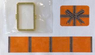 Medium Rectangular Box - Hermes Wrapped Box by Kate Dickerson Needlepoint Collections (thumbnail)