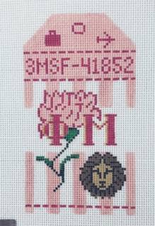 Phi Mu Sorority Travel Tag by Kangaroo Paw Designs (thumbnail)