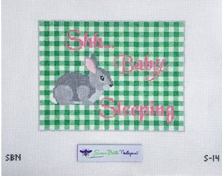 Baby Sleeping Sign by Susan Battle Needlepoint (thumbnail)