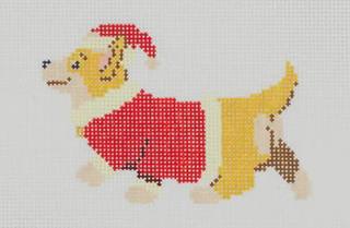 Santa Corgi by Dogwood Needlepoint (thumbnail)