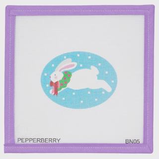Jumping Bunny - Printed Canvas by Pepperberry Designs (thumbnail)
