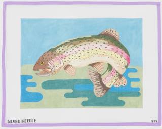 Large Trout by Kelly Clark Needlepoint (Colonial Needle) (thumbnail)