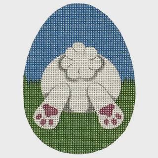 Bunny Butt Flat Egg by Pepperberry Designs (thumbnail)