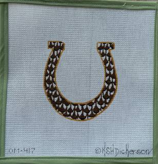 Horseshoe H by Kate Dickerson Needlepoint Collections (thumbnail)