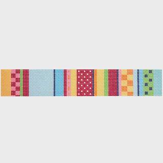 NTG TS816M - Stitch Stripe Key Fob/Multi by Two Sisters Needlepoint (thumbnail)